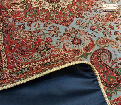 رومیزی 11 ترمه هاشمی کد 17 با 2 رنگ متنوع