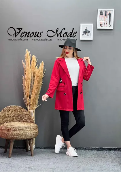 مانتو کتی کمرکش BALENCIAGA
