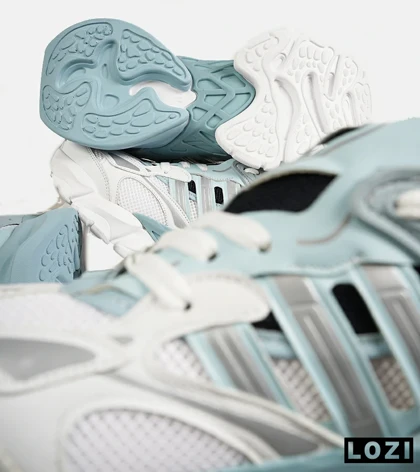 کفش کتانی مردانه و زنانه سفید آبی ADIDAS performance x9000l4