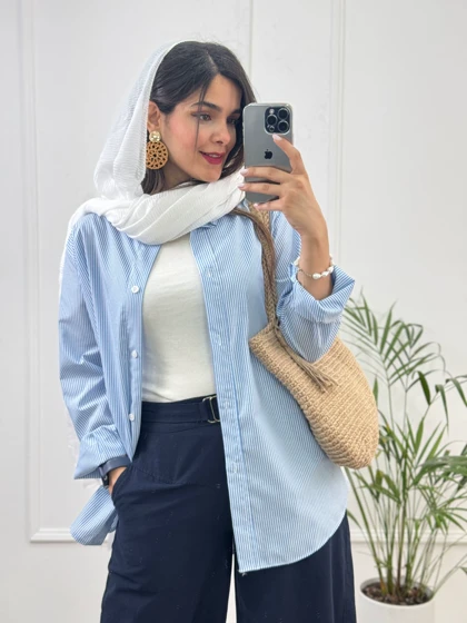 مانتو راه راه ترندی