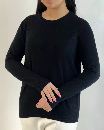 پلیور بافت گپ یقه گرد 6 رنگ کد 5498