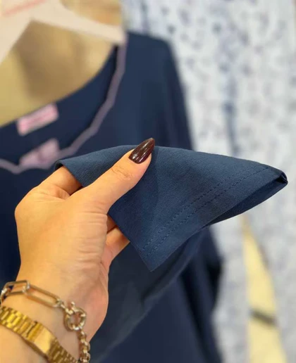 بلوز و شلوار سایز بزرگ نخ پنبه سکسن کد 40784