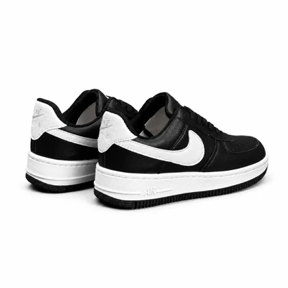 کفش کتانی مردانه مدل نایک ایرفورس مشکی سفید Nike air force