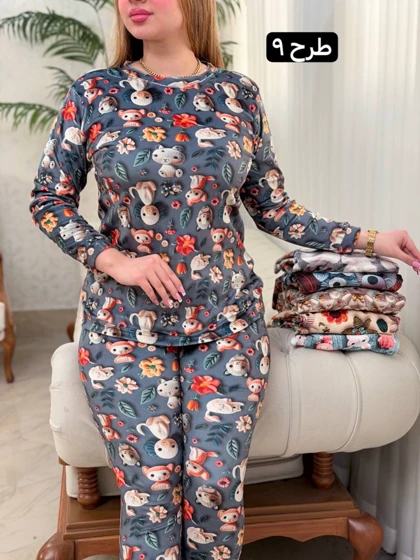 ست مخمل برفی 3602