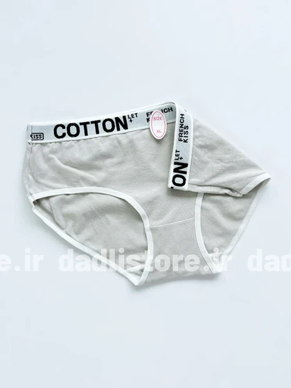 شورت اسلیپ نخ پنبه کمر نوشته Cotton