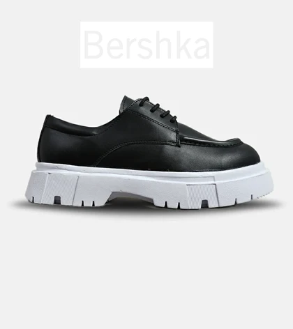 کفش کتانی مردانه مشکی BERSHKA مدل 6246