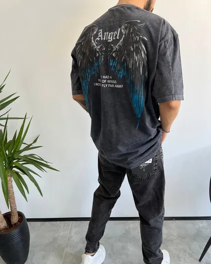 تیشرت سنگشور ANGEL طوسی تیره