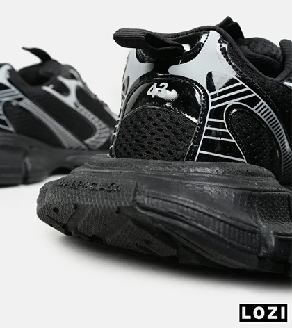 کفش کتانی مردانه و زنانه مشکی Balenciaga 3XL مدل 6543