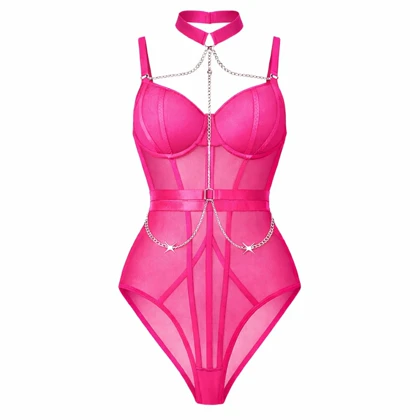 بادی کاپ‌دار فنردار صورتی فلور برند هارنی کد 8027