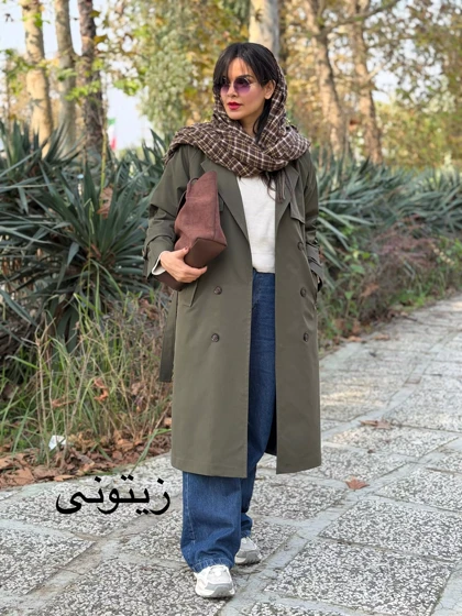 بارانی آستردار بلند دو ژیله | استایل تو