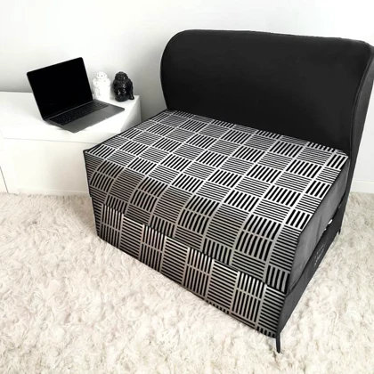 کاناپه تخت شو یک نفره حصیری مینیمال مدل M1095