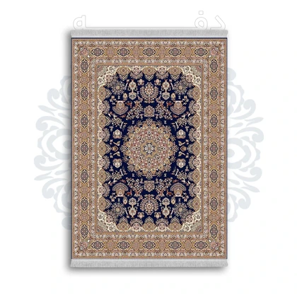 *جدید* فرشینه از جنس پارچه شانل مخمل ترک طرح فانتزی برند دفه کد 1292