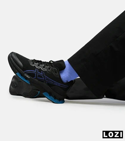 کفش کتانی مردانه مشکی آبی ASICS GORETEX