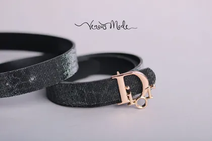 کمربند Dior مشکی لمه