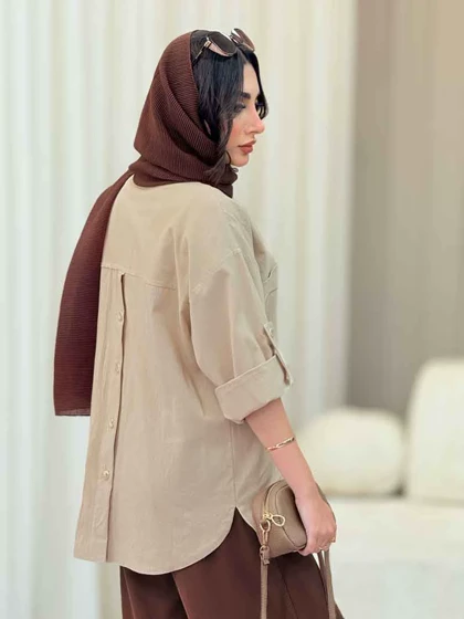مانتو سه دکمه آستین پاگن