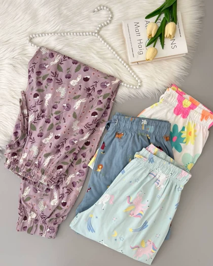 شلوار راحتی نخ پنبه اورجینال از برند اچ اند ام کد 5000