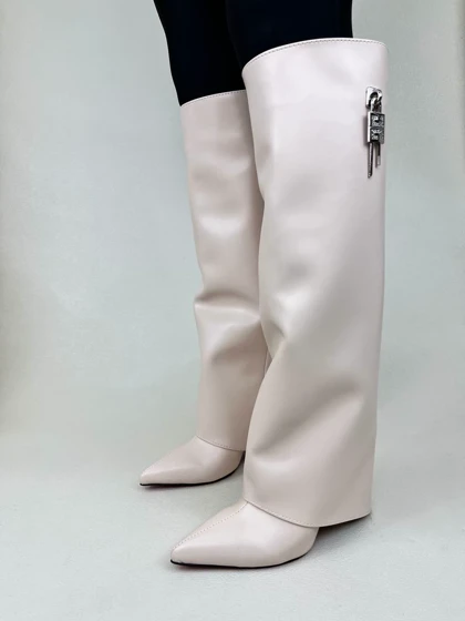 بوت زنانه پاشنه‌دار دامنی ژیوانشی GIVENCHY کد 1696 دختر طهرونی