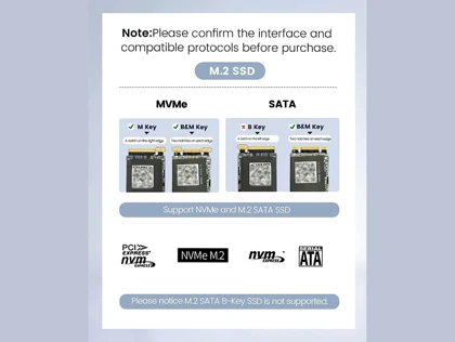 باکس اس اس دی m2 اوریکو ORICO FV35C3-G2 USB3.2 Gen2 Type-C M.2 NVMe/NGFF(SATA) SSD Enclosure