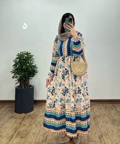 پیراهن بلند پروانه