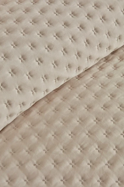 روتختی دو نفره Karaca Home مدل Breeze Soft پلی‌استر - شیری