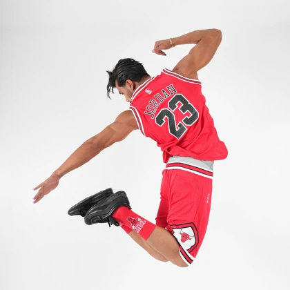 ست رکابی و شلوارک ورزشی مردانه شیکاگو بولز مدل D0699 قرمز