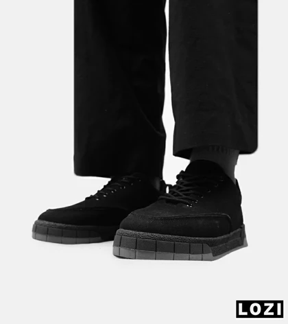 کفش کتانی مردانه مشکی PULL & BEAR