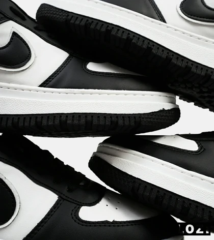 کفش کتانی مردانه و زنانه مشکی سفید نایک NIKE AIR FORCE مدل 4273