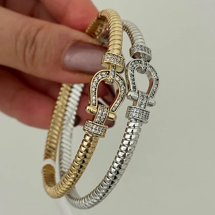 دستبند زنانه فرد نگینی کد 875