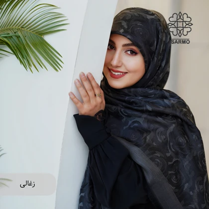 روسری رونا گل رز لمه دار