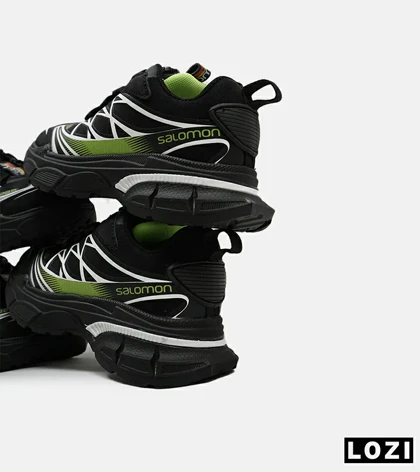 کفش بچه گانه مشکی سفید سبز سالامون Salomon XT street