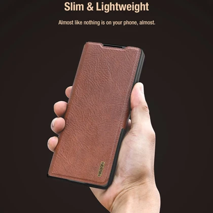 کیف گوشی سامسونگ Galaxy Z Fold7 نیلکین Nillkin Aoge Leather - قابل تبدیل به هولدر موبایل