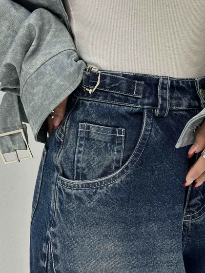 شلوار جین سگک دار 101653