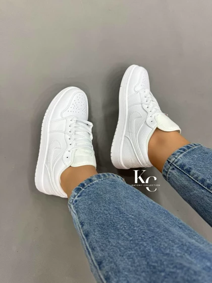 کتانی ویتنامی نایک ایر جردن وان لو بدون ساق تمام سفید Nike Air Jordan 1 Low