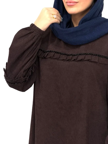 پیراهن مانتویی سنگ دوزی دلارام