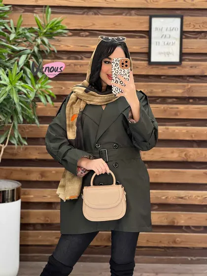 بارانی شش دکمه آستین سگک