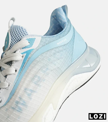 کفش کتانی ورزشی سفید آبی Warrior Sneakers مدل 7873