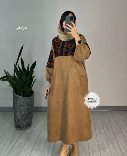 پیراهن مانتویی آتریسا