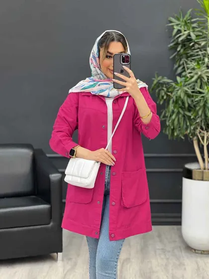 مانتو لینن رنگی سر شانه پاگن
