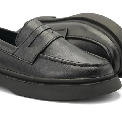 کفش کالج زنانه مدل Flat shoes - 0078_Black