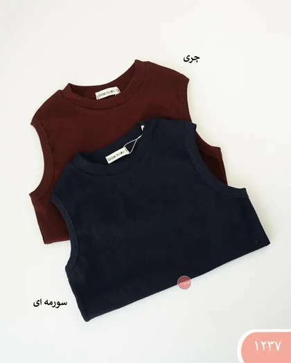 تاپ یقه گردقواره دار 1237