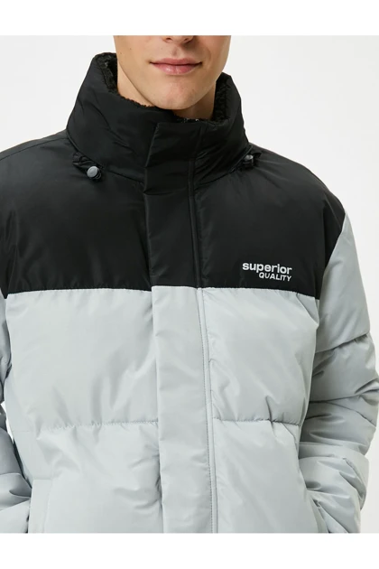 جیب زیپی یقه پایه ژاکت پفی با جزئیات TYCJEIDILN170068801359475