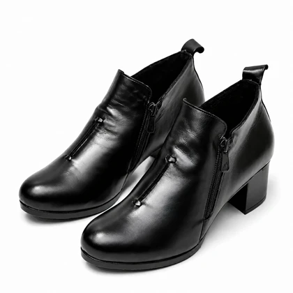 کفش چرم طبیعی زنانه کد 519