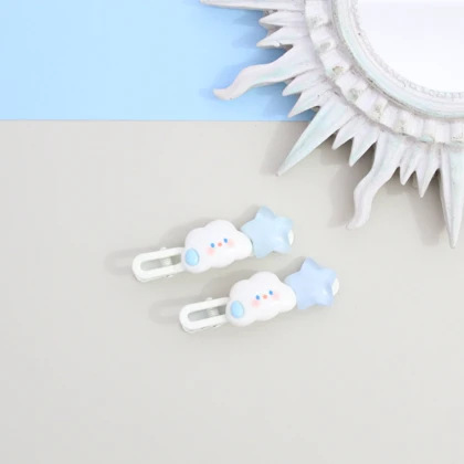 گیره سر ابر و ستاره دو عددی با طراحی خاص و فانتزی