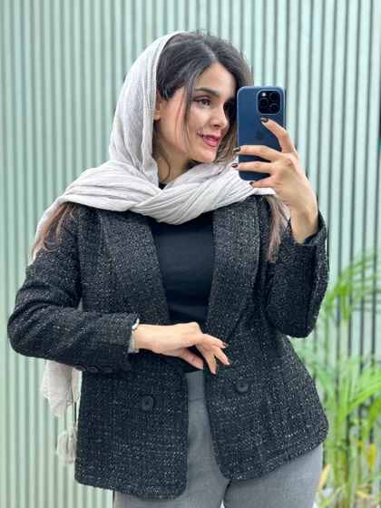 کت مزونی شانل آستردار