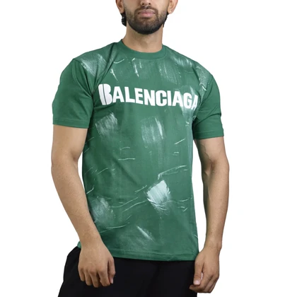 تیشرت اسپرت بالنسیاگا مدل M3-4D0548 سبز