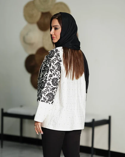 کت لینن یقه انگلیسی هندی