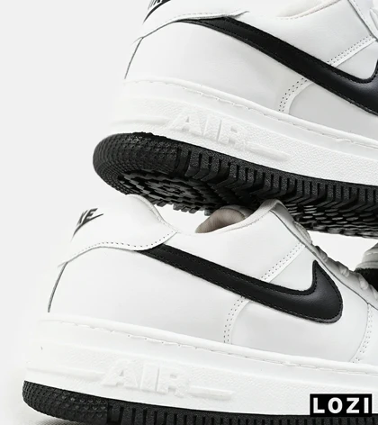 کفش کتانی مردانه و زنانه سفید مشکی نایک NIKE AIR FORCE مدل 2188