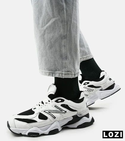 کفش کتانی بزرگ پا سفید مشکی NEW BALANCE 9060 مدل 5288