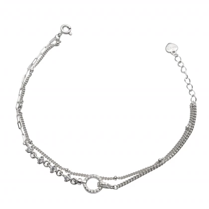 دستبند نقره کد 351272