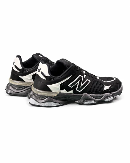 کفش کتانی بزرگ پا مدل نیوبالانس 9060 مشکی سفید طوسی New Balance 9060